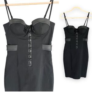 GUESS BY MARCIANO | Sexy Corset Black Bodycon Dress (2)